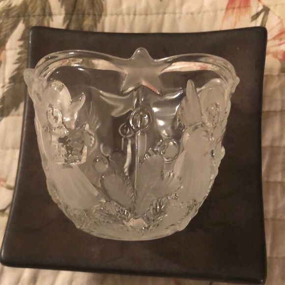 Mikasa Angel Holiday Crystal Candle Holder - Picture 3 of 4